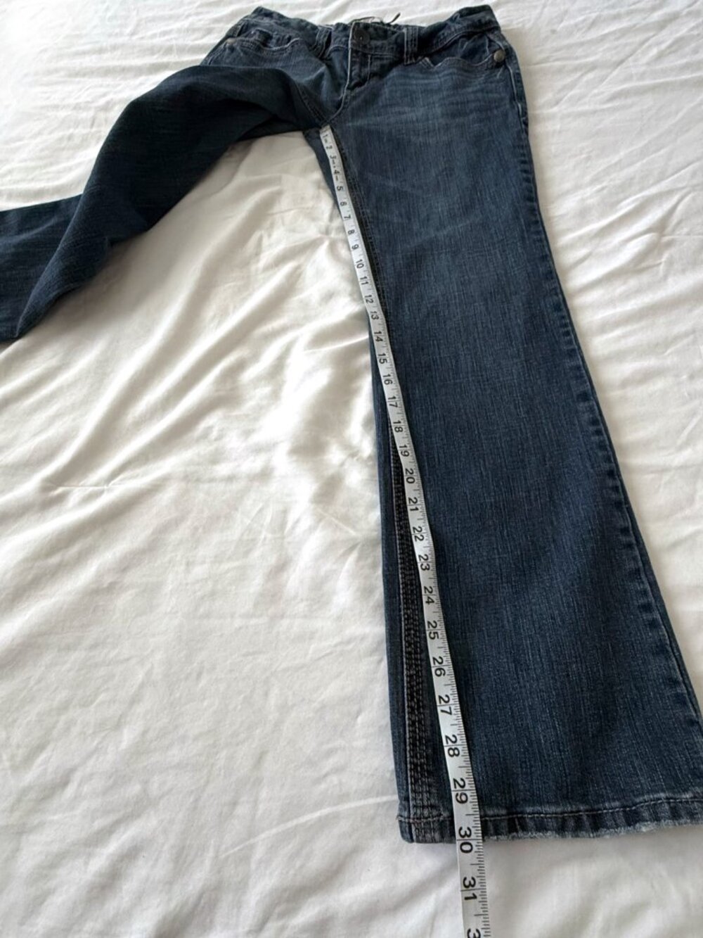 VTG Y2K Aéropostale Chelsea Bootcut Jeans Womens 9/10 Low Rise Rhinestone - Picture 11 of 12